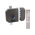 Serrure 3 Points Heracles 63MC Droite marron