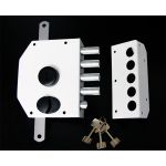 Serrure 3 points a2p* ISEO Perfecta Droite (CITY Cavers) Blanc