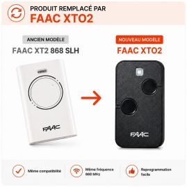 Faac XT2 868SLH Télécommande 2 canaux Blanche