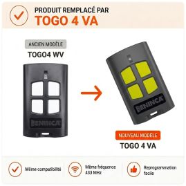 Télécommande BENINCA TOGO4 WV