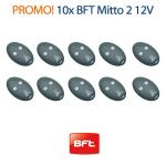 Lot de 10 Télécommandes BFT Mitto 2M 12V 433Mhz